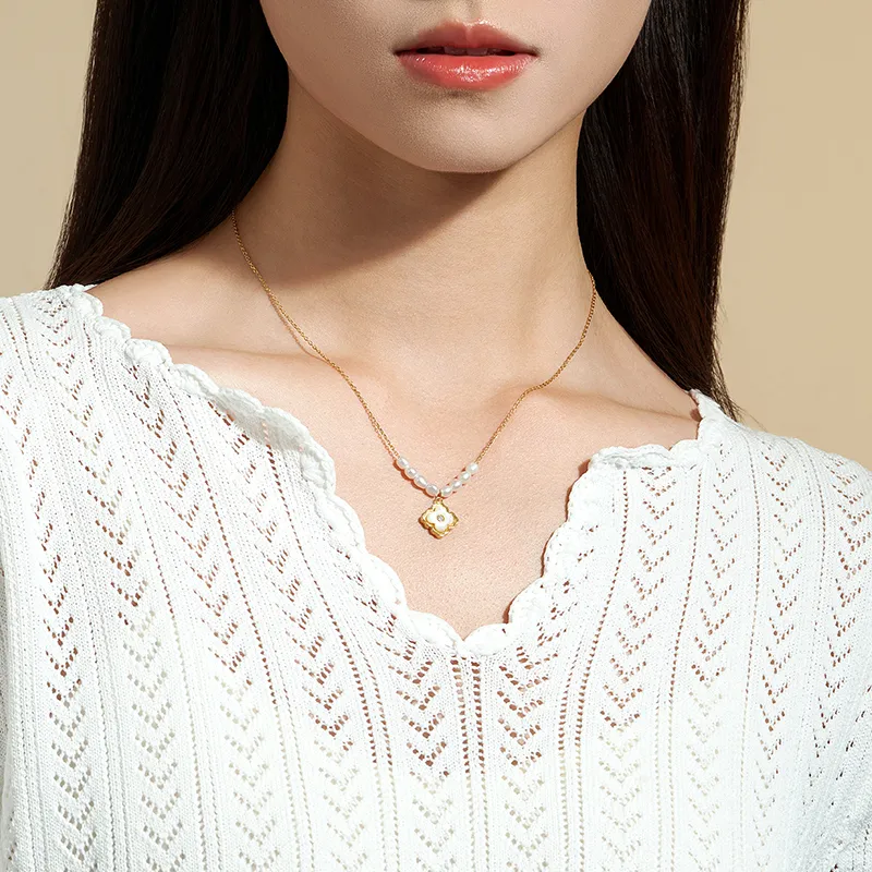 DESIGN CIRCLES S925 Silver Necklaces Women's-4