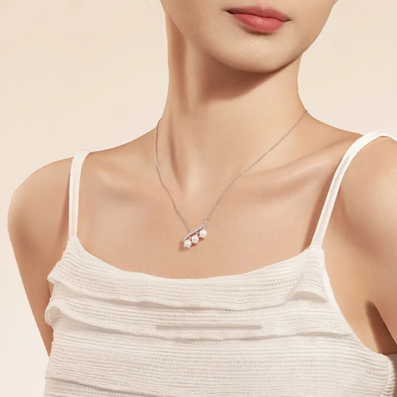 DESIGN CIRCLES Pearl Necklaces Women's-3