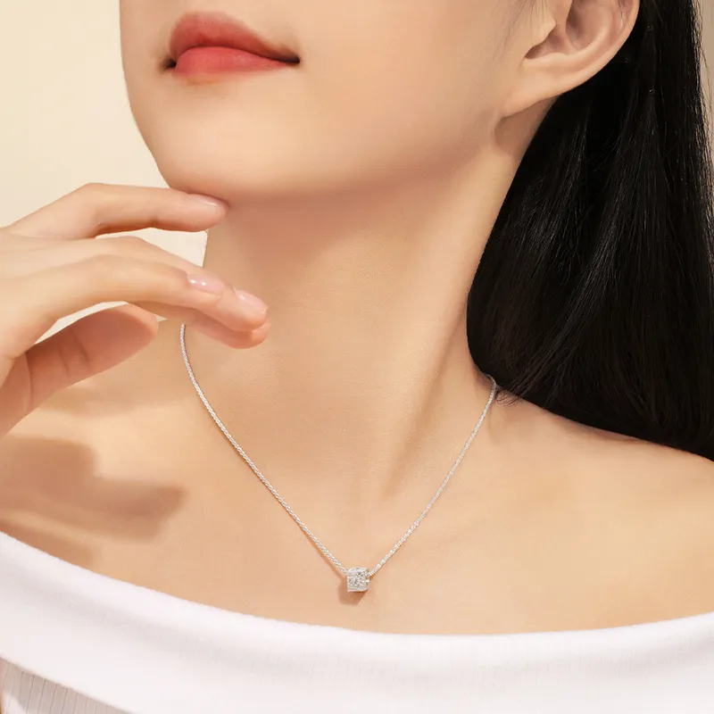 DESIGN CIRCLES S925 Silver Necklaces Women's-4