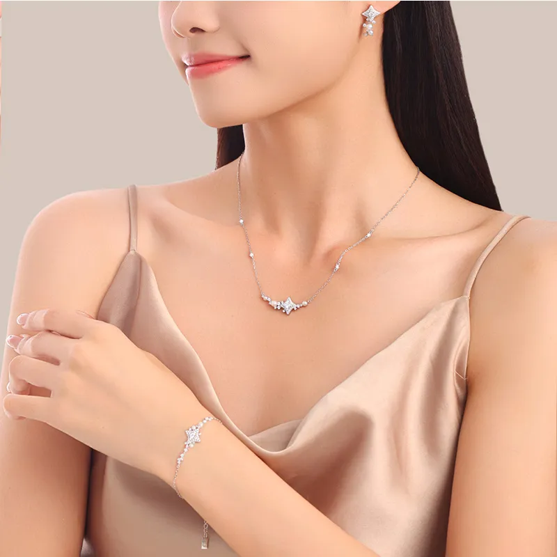DESIGN CIRCLES S925 Silver Necklaces Women's-2