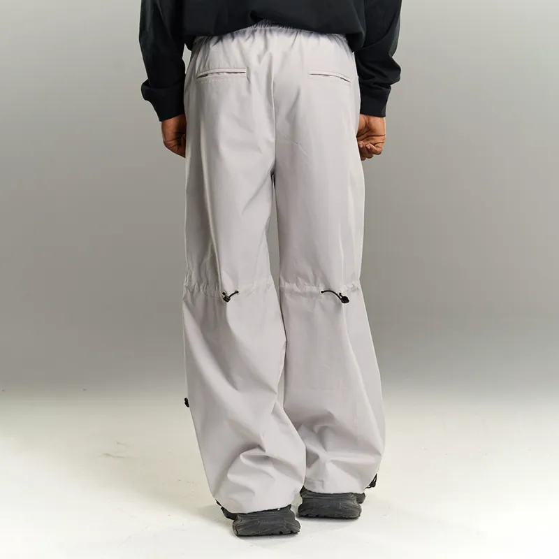 YADcrew Casual Pants Unisex Silver Gray-3