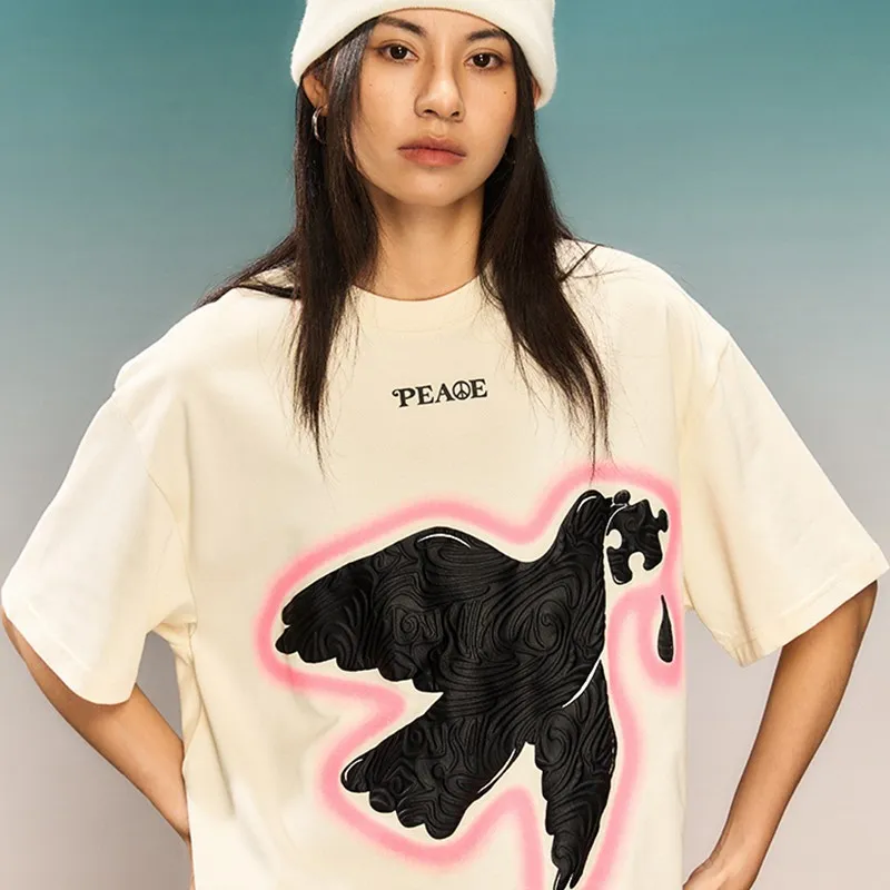 YADcrew Casual Versatile Comfortable Short Sleeved T Shirts Street Everyday Commute Trendy Unisex-3