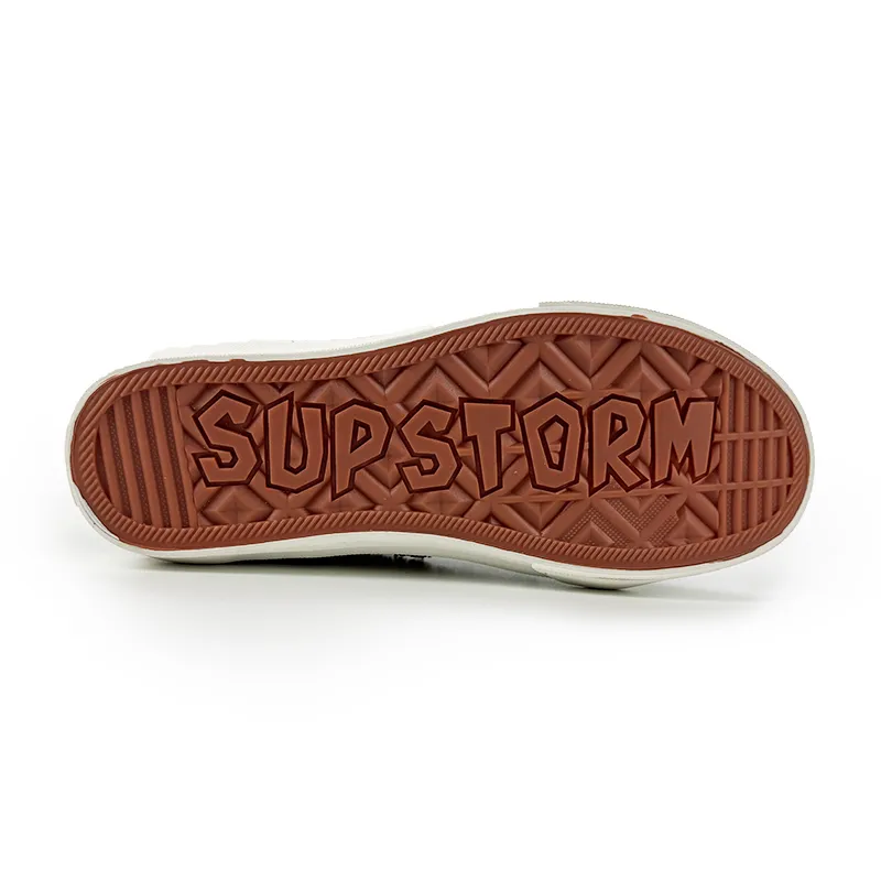 SUPSTORM Canvas Shoes Unisex Low Top Black-5