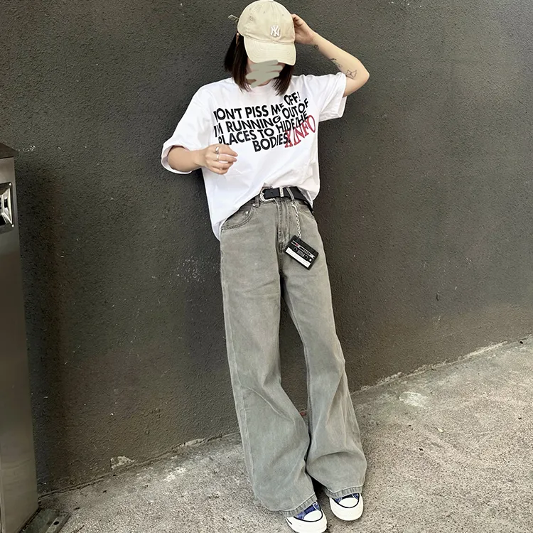 OkayThxBye Jeans Unisex Gray-2