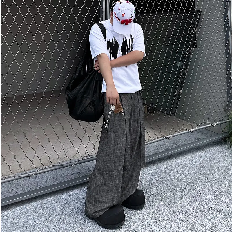 OkayThxBye Casual Pants Unisex Gray-3