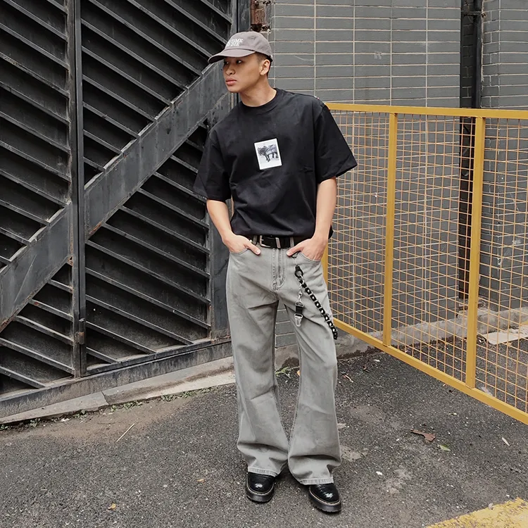 OkayThxBye Jeans Unisex Gray-3