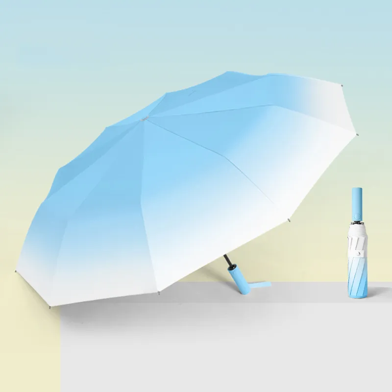 NingYi High Value Color Changing Thickened Vinyl Sun Umbrella With Anti Glare And UV Protection Foldable Sunshade-4