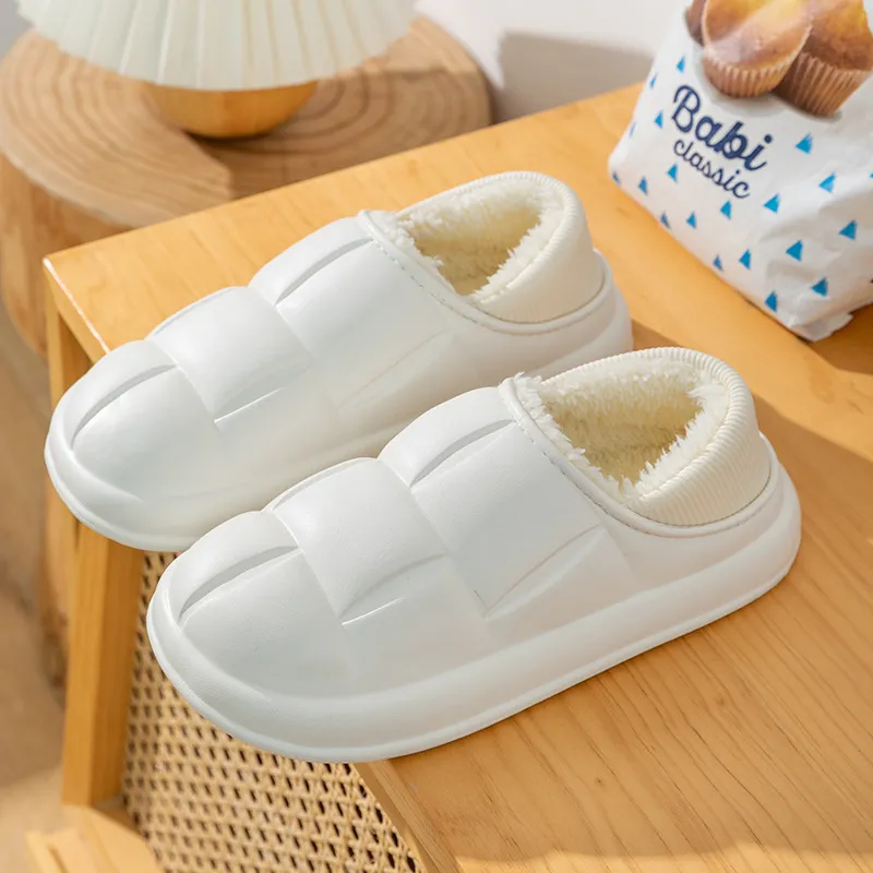 NingYi Waterproof Cotton Slippers With Home Plush Liner Slippers/Home Slippers For Fall And Winter-11