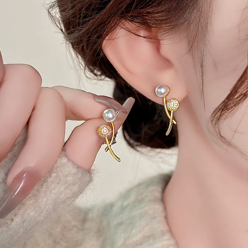 ONEKISS Gold Plated Copper Earrings Women's-1