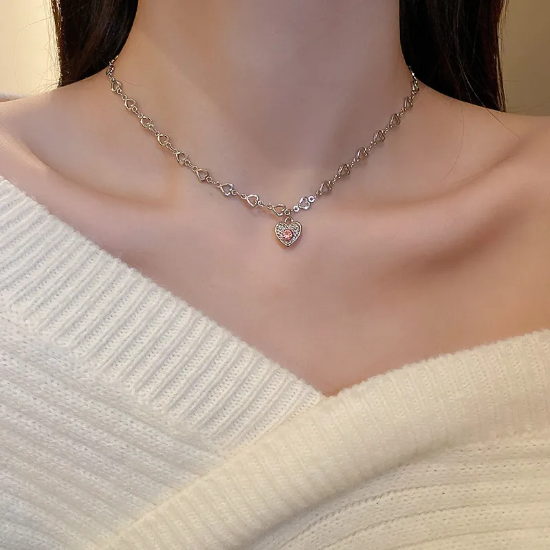 ONEKISS Gold Plated Copper Necklaces Women's-4