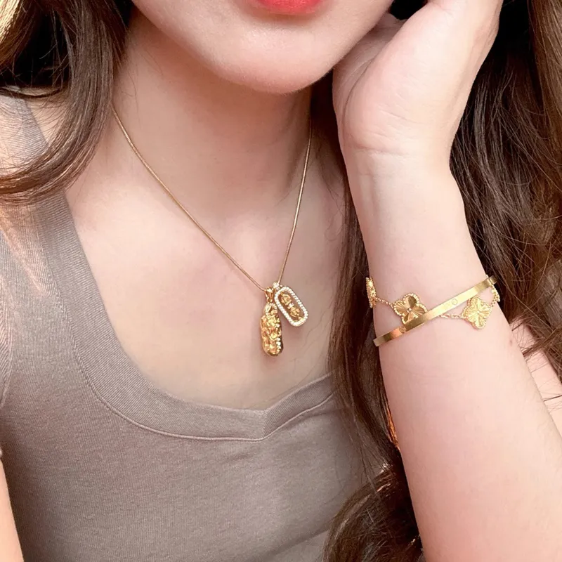 ONEKISS Gold-Plated Copper Necklaces Women's-2