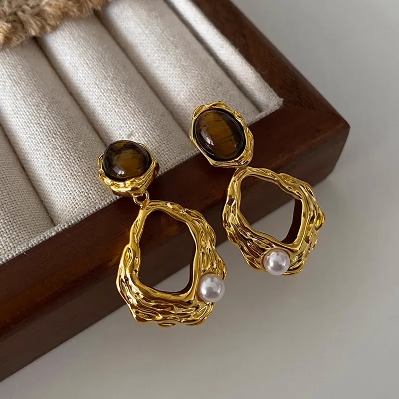 ONEKISS Gold Plated Copper Earrings Women's-1