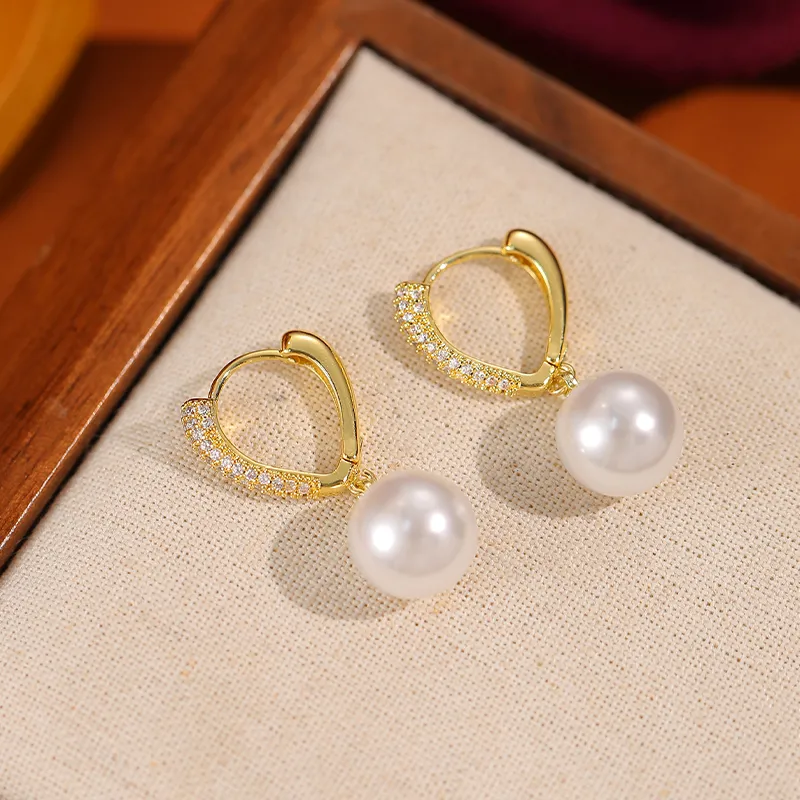 ONEKISS Gold Plated Copper Earrings Women's-4