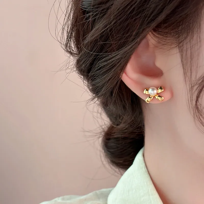ONEKISS Gold Plated Copper Earrings Women's-5