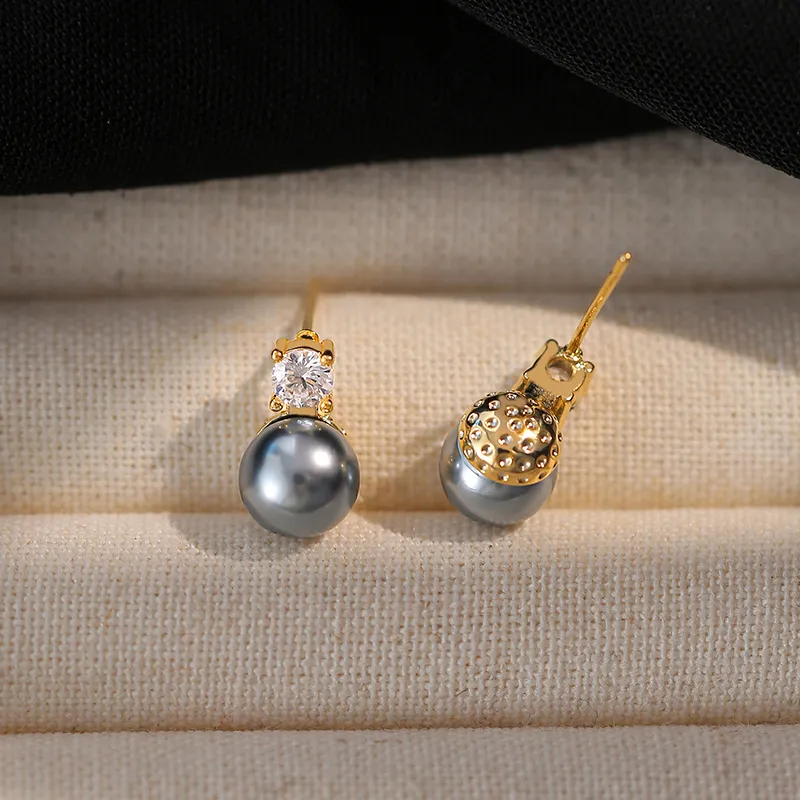 ONEKISS Gold Plated Copper Earrings Women's-12