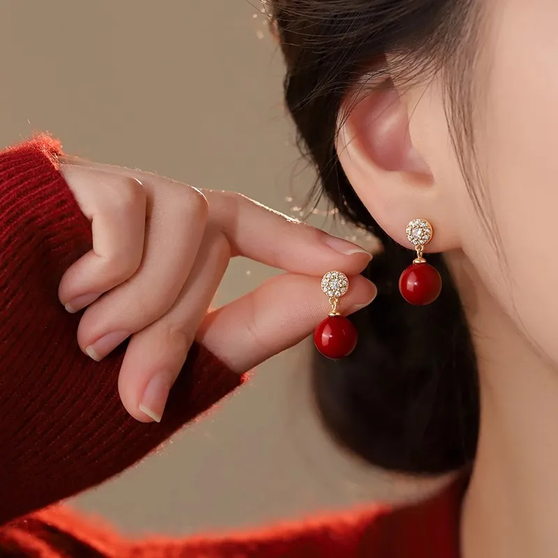 ONEKISS Gold Plated Copper Earrings Women's-7