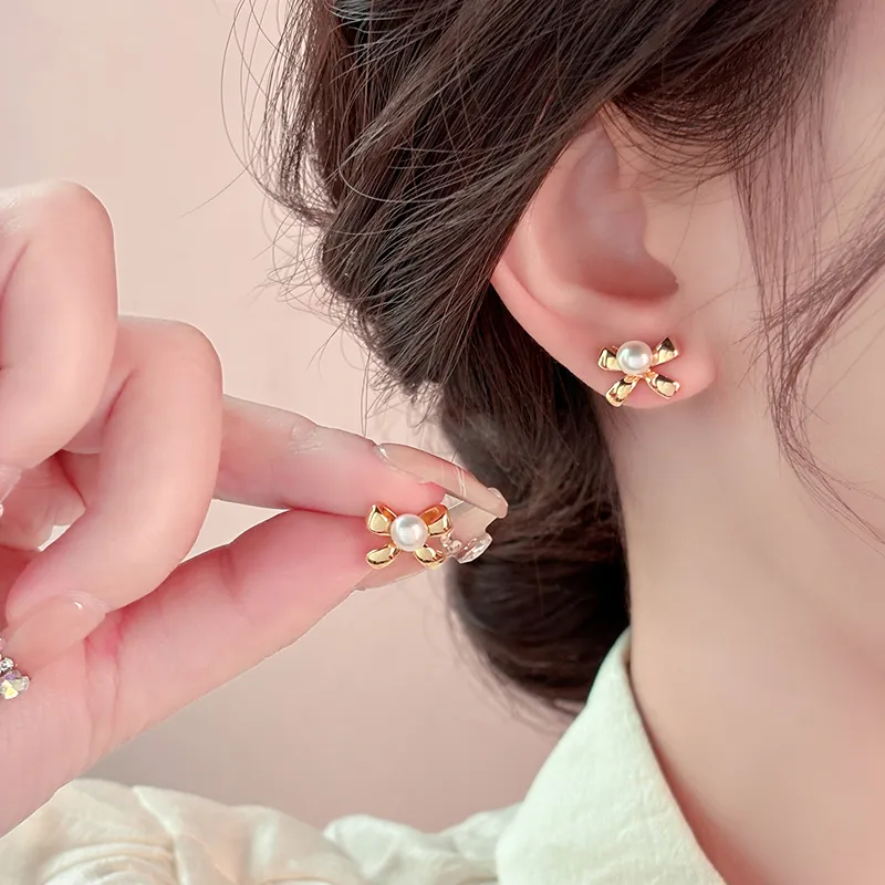 ONEKISS Gold Plated Copper Earrings Women's-4