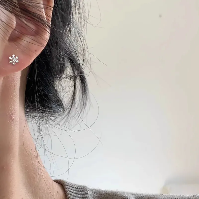 ONEKISS Gold Plated Copper Stud Earrings Women's-9