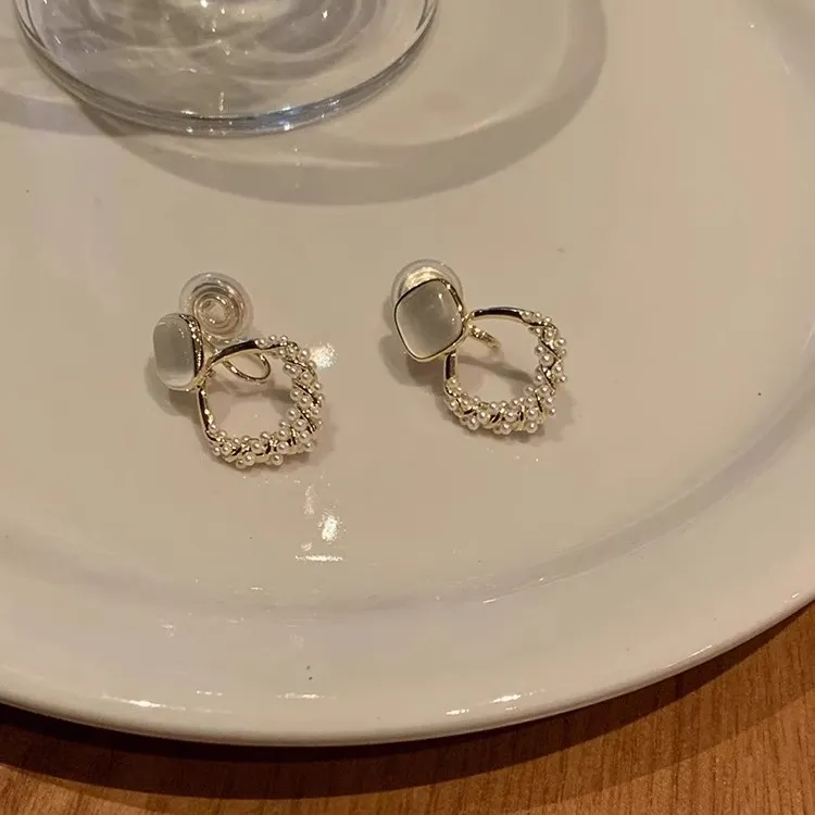 ONEKISS Gold Plated Copper Earrings Women's-1
