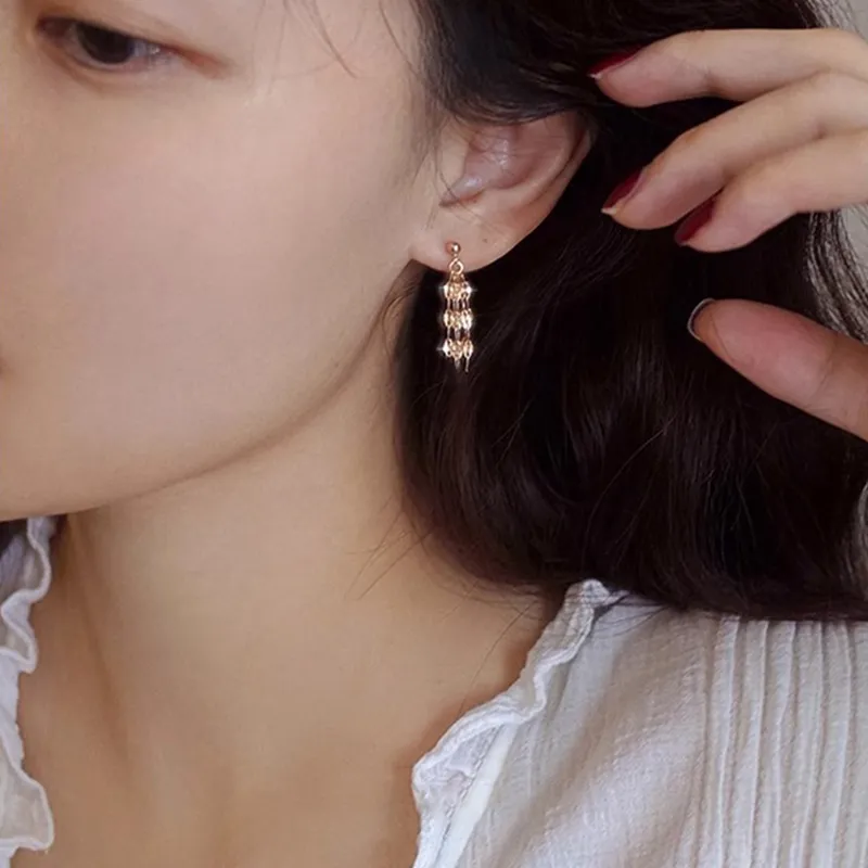 ONEKISS Gold Plated Copper Earrings Women's-8