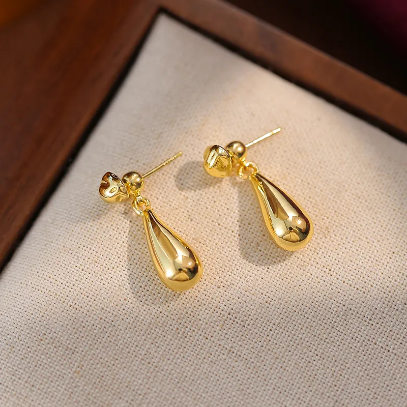 ONEKISS Gold Plated Copper Earrings Women's-4