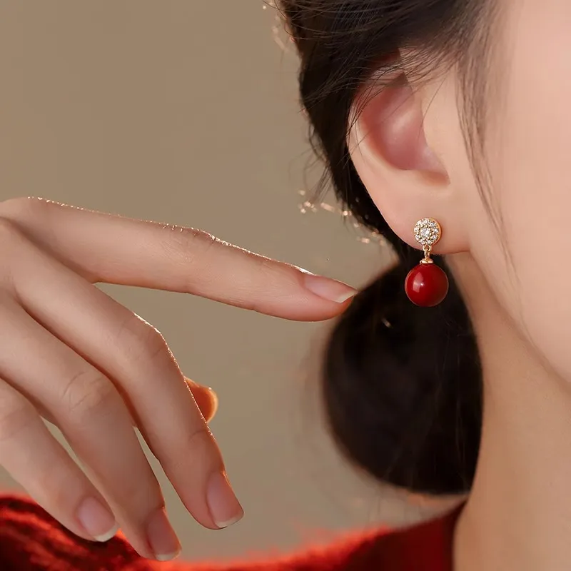 ONEKISS Gold Plated Copper Earrings Women's-5