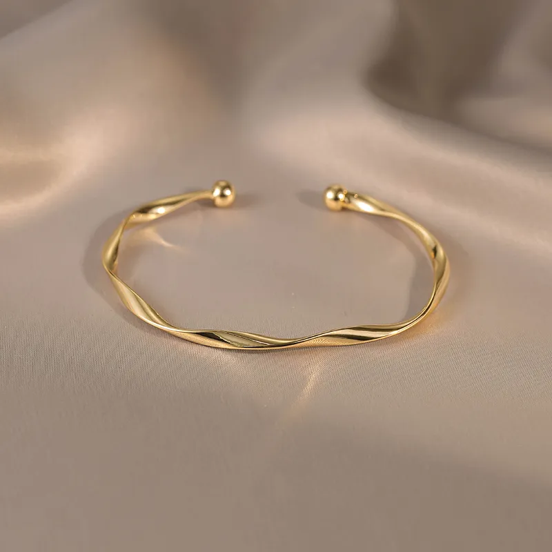 ONEKISS Gold Plated Copper Bangles Women's-3