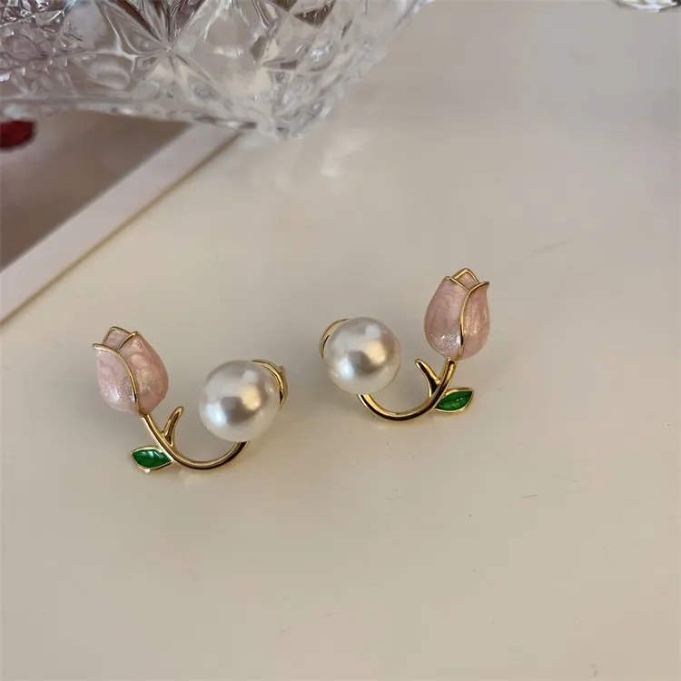 ONEKISS Gold-Plated Copper Earrings Women's-4