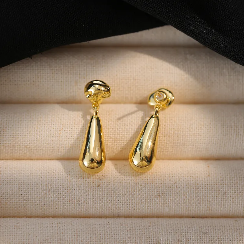 ONEKISS Gold Plated Copper Earrings Women's-6