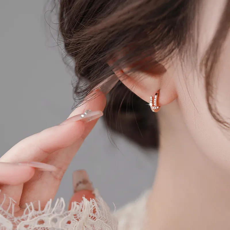 ONEKISS Gold Plated Copper Earrings Women's-5