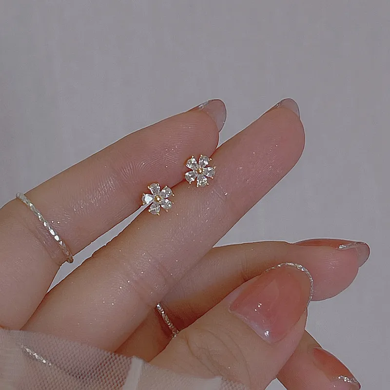 ONEKISS Artificial Zircon Stud Earrings Women's-4