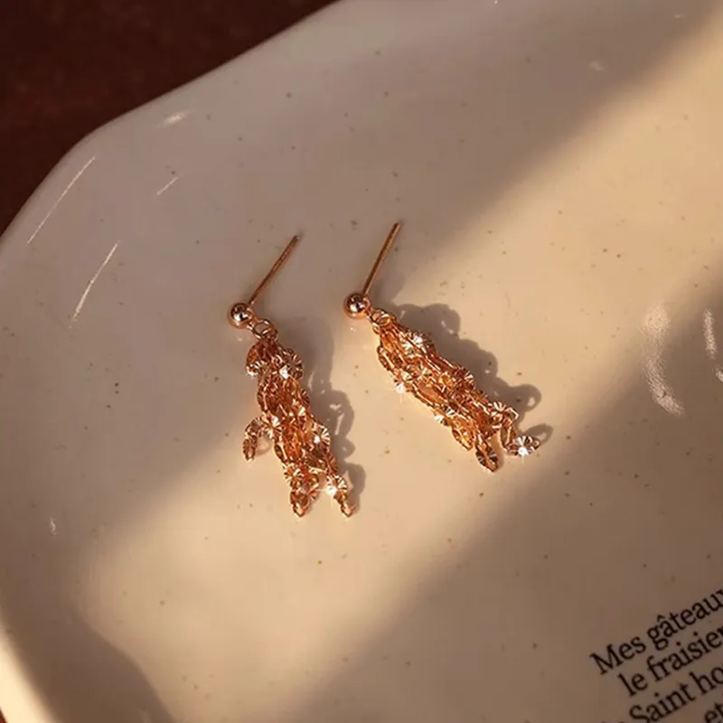 ONEKISS Gold Plated Copper Earrings Women's-4