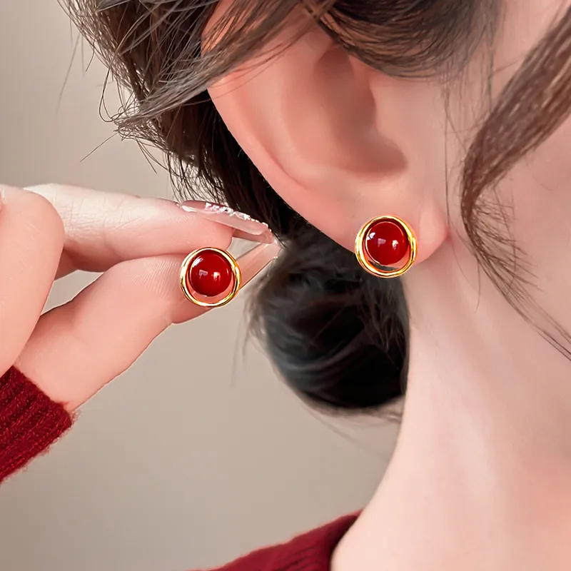 ONEKISS Gold Plated Copper Earrings Women's-1
