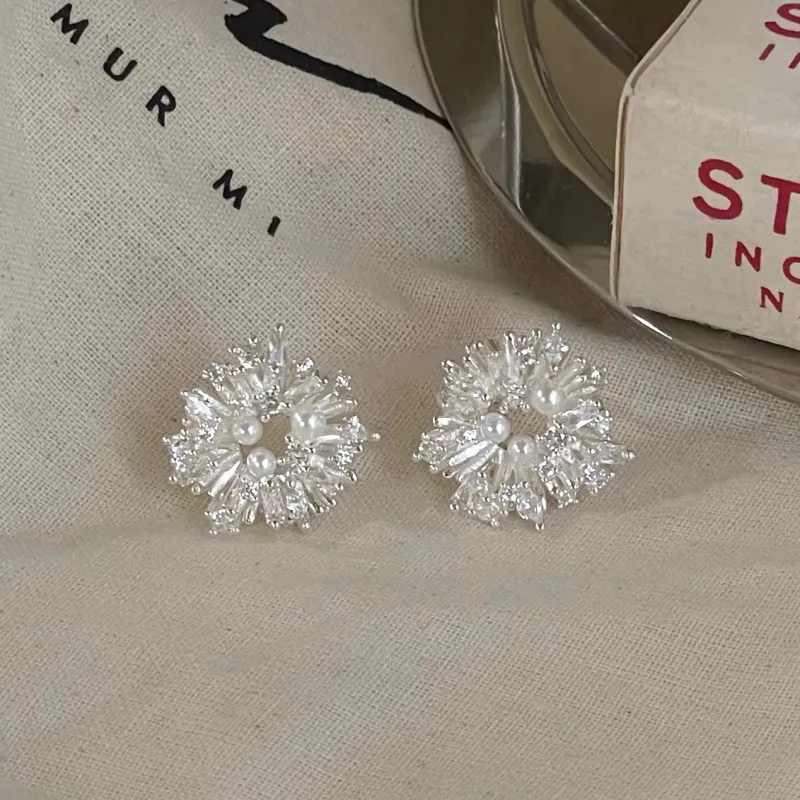 ONEKISS Gold Plated Copper Earrings Women's-5
