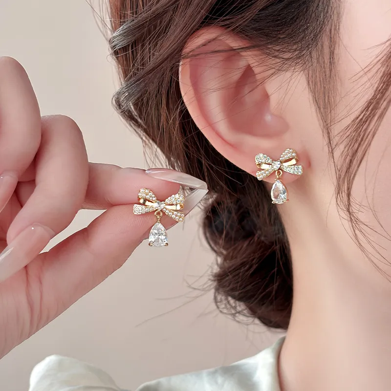 ONEKISS Gold Plated Copper Earrings Women's-1