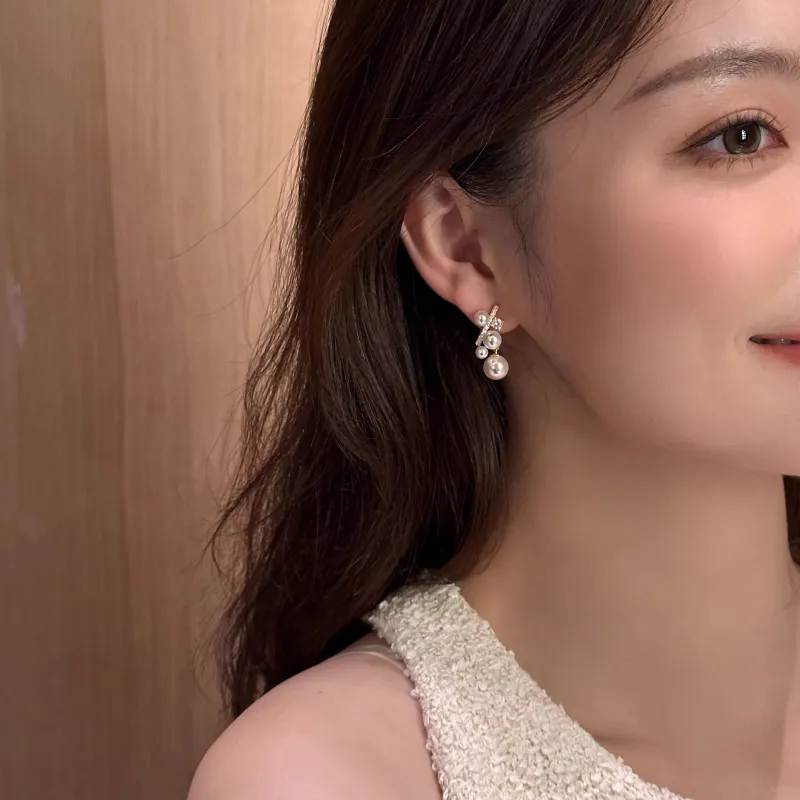 ONEKISS Gold Plated Copper Earrings Women's-3