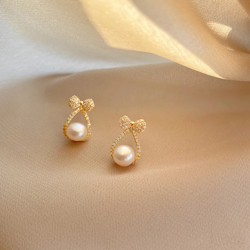 ONEKISS Gold Plated Copper Earrings Women's-6
