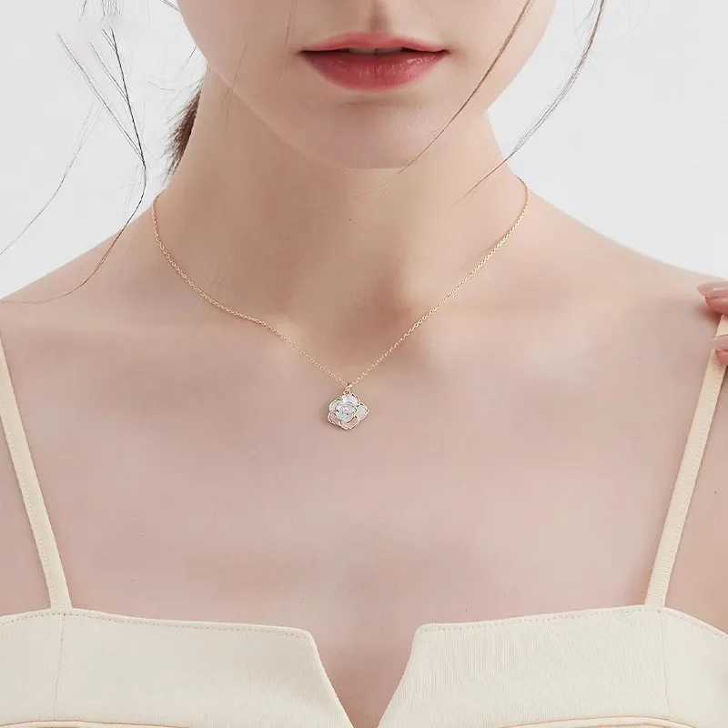 ONEKISS Gold Plated Copper Faux Pearl Drip Glaze Necklaces Women's-1