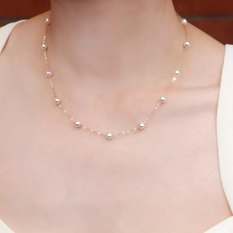 ONEKISS Gold Plated Copper Necklaces Women's-5