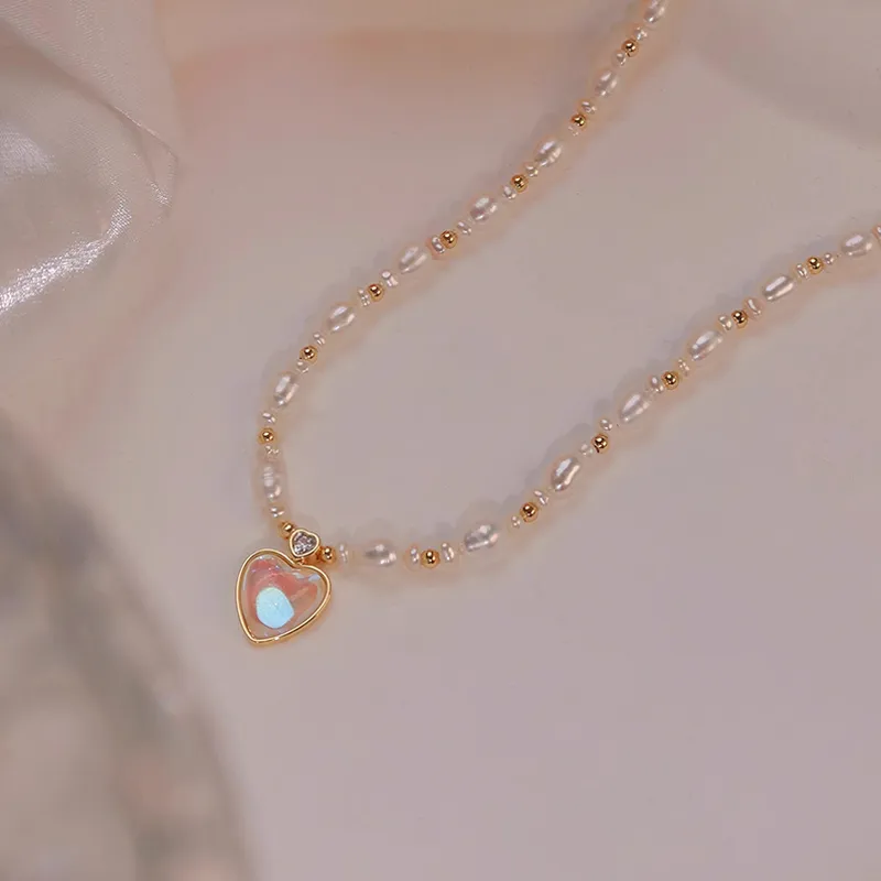 ONEKISS Gold Plated Copper, Freshwater Pearl Necklaces Women's-2