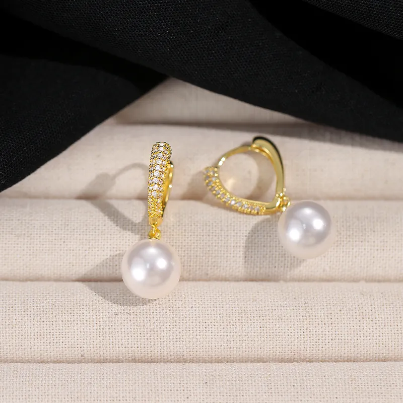 ONEKISS Gold Plated Copper Earrings Women's-6