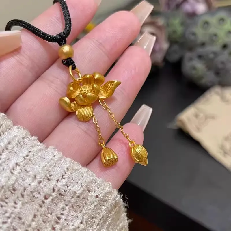 ONEKISS Gold Plated Copper Necklaces Women's-3