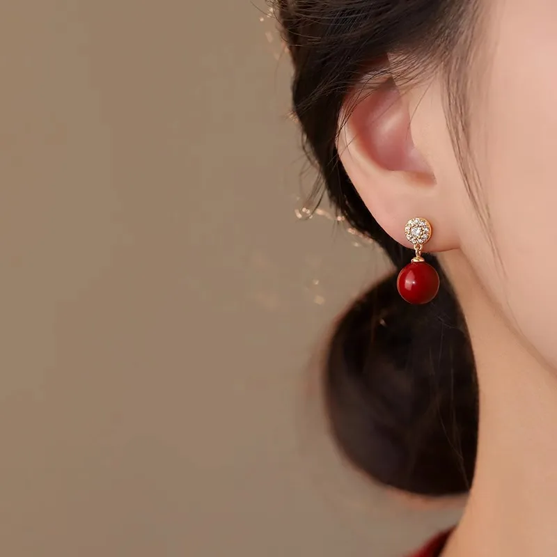 ONEKISS Gold Plated Copper Earrings Women's-9