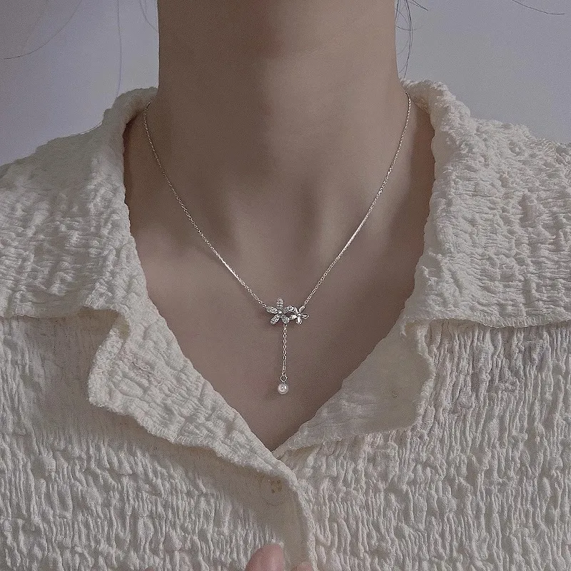 ONEKISS Gold Plated Copper Necklaces Women's Silver-3
