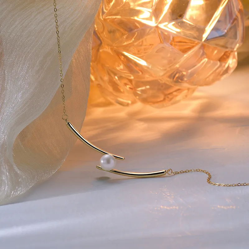 ONEKISS Gold Plated Copper Necklaces Women's-4