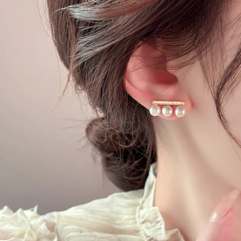 ONEKISS Gold-Plated Copper Earrings Women's-5