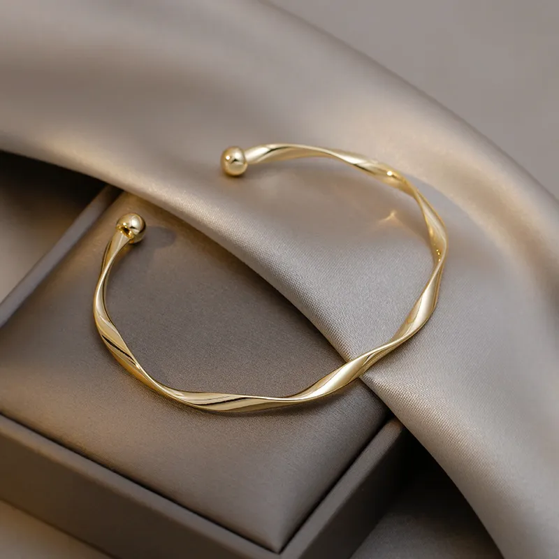 ONEKISS Gold Plated Copper Bangles Women's-7