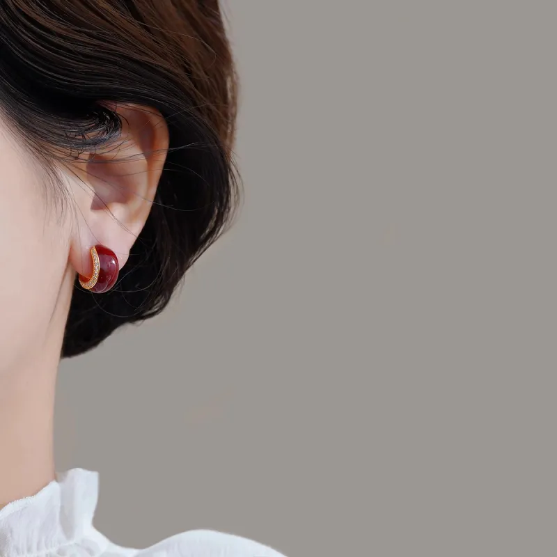 ONEKISS Gold Plated Copper Earrings Women's-3