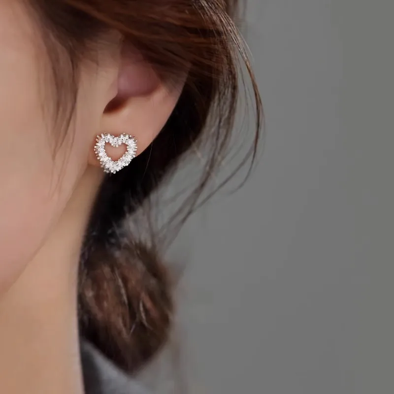 ONEKISS Gold Plated Copper Stud Earrings Women's-3