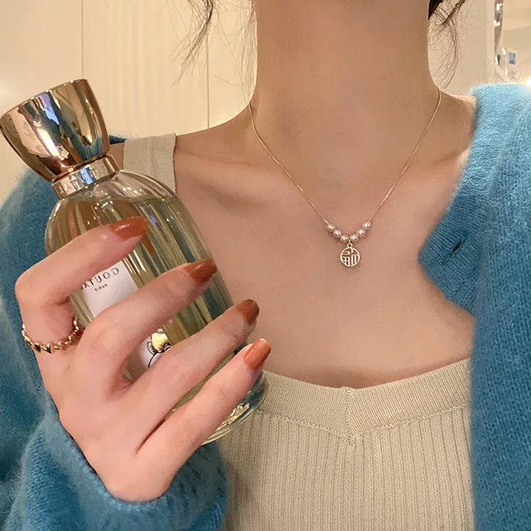 ONEKISS Gold Plated Copper Necklaces Women's-1